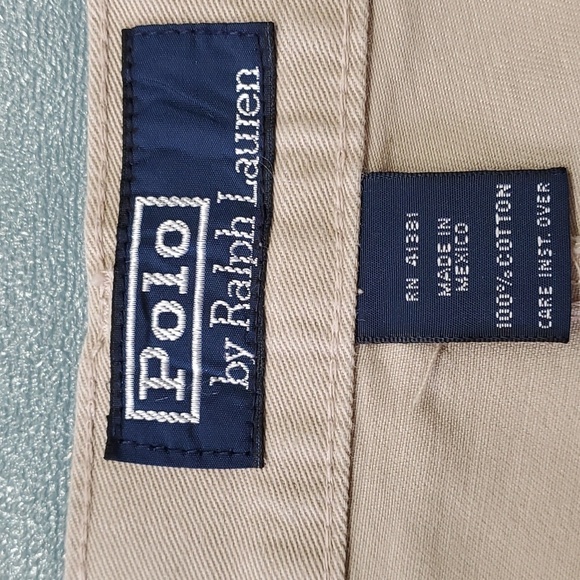 POLO BY RALPH LAUREN,  Mens khaki slacks. 36" X 32".very good used condition. - Picture 7 of 11